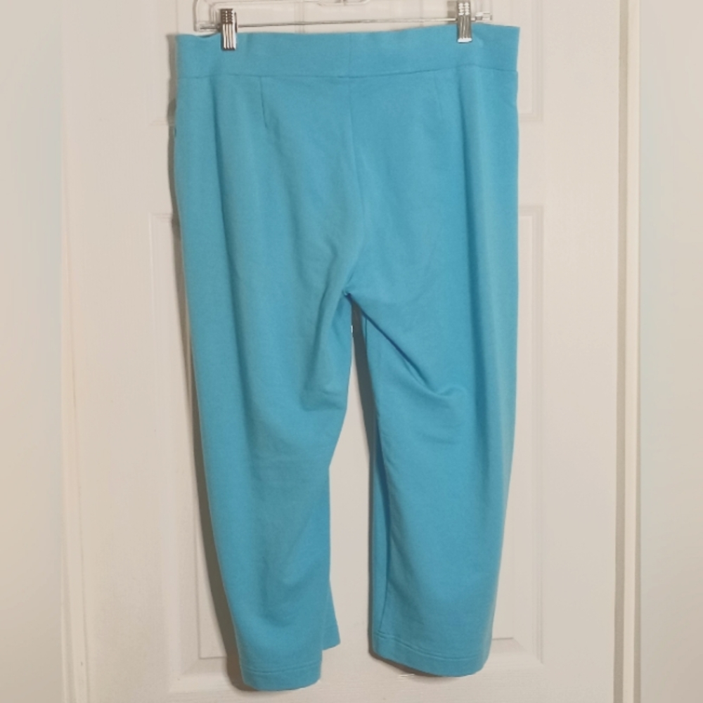 Pure Jill Pima cotton pull on stretch capris Medium Petite - Picture 3 of 6